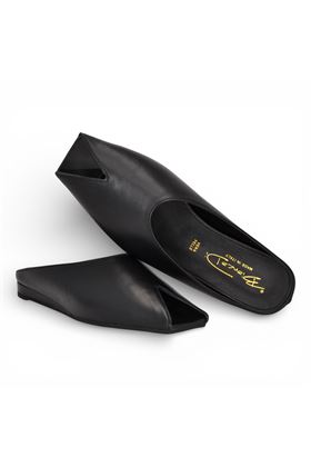 Sabot Bianca D in pelle colore nero. BIANCA D | 315-NAPPA NERO